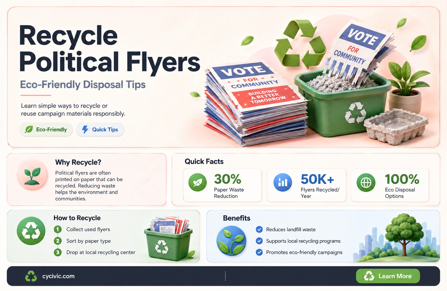 are political flyers recyclable