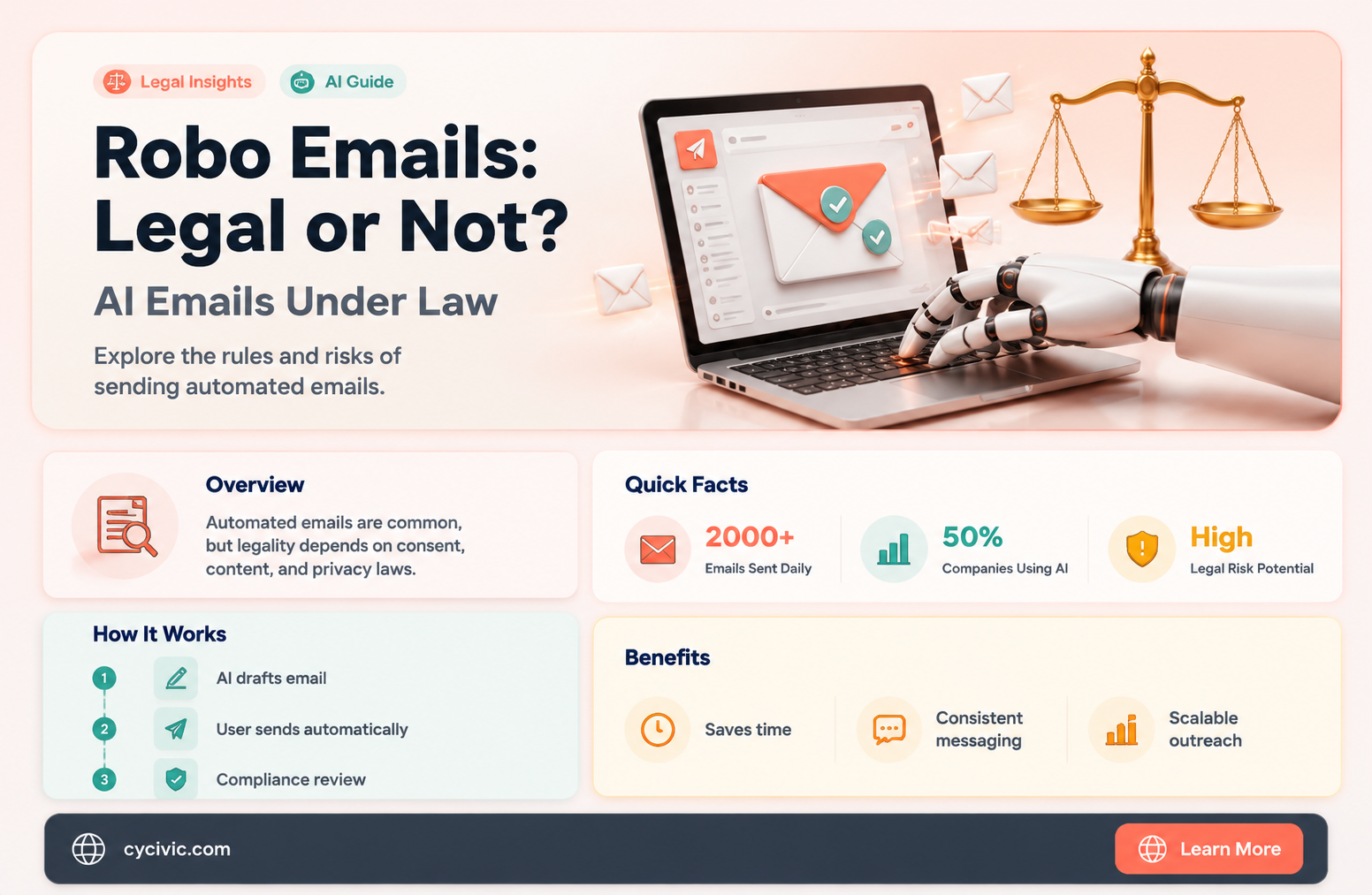 are robo email legal