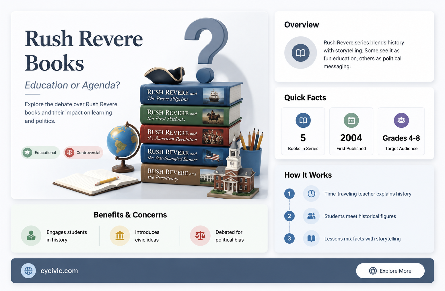are rush revere books political