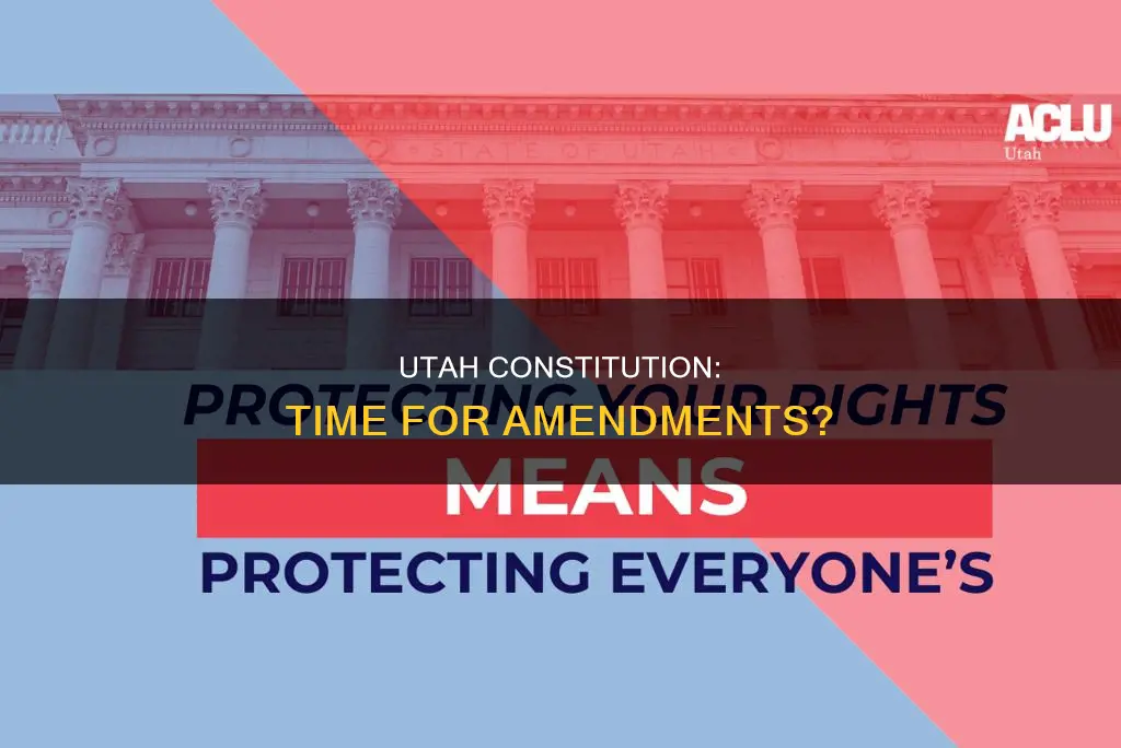 shall the utah constitution be amended