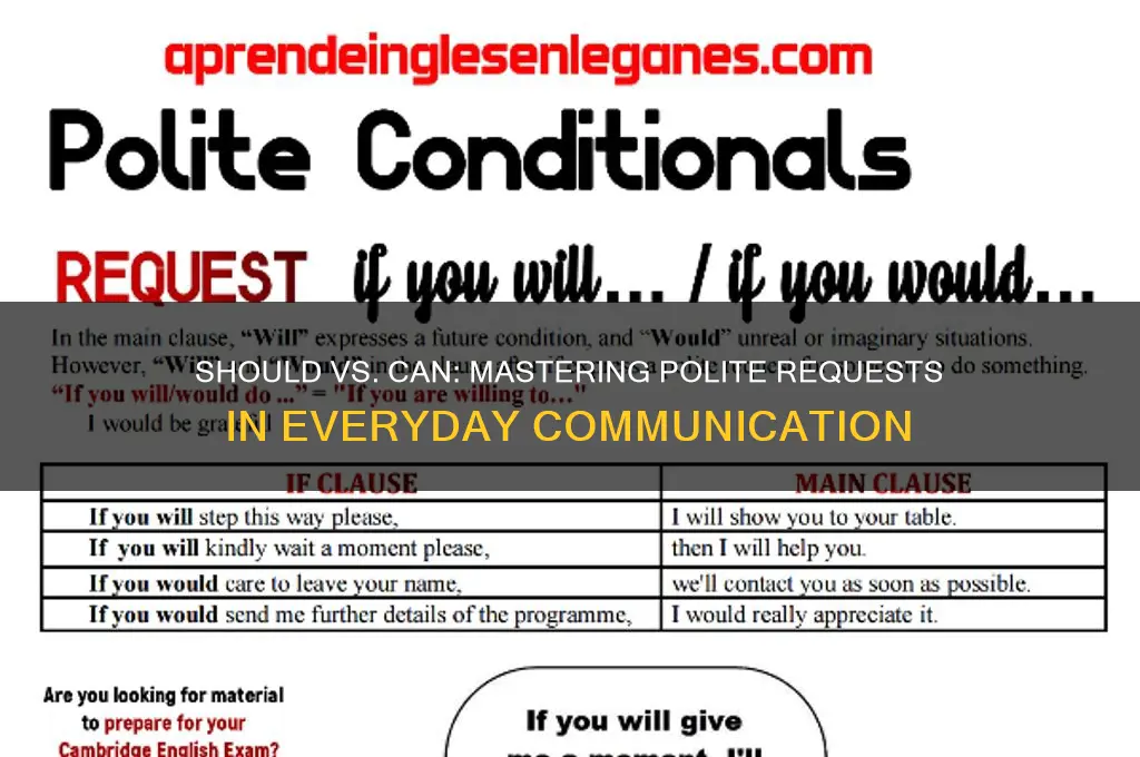 should or can is polite