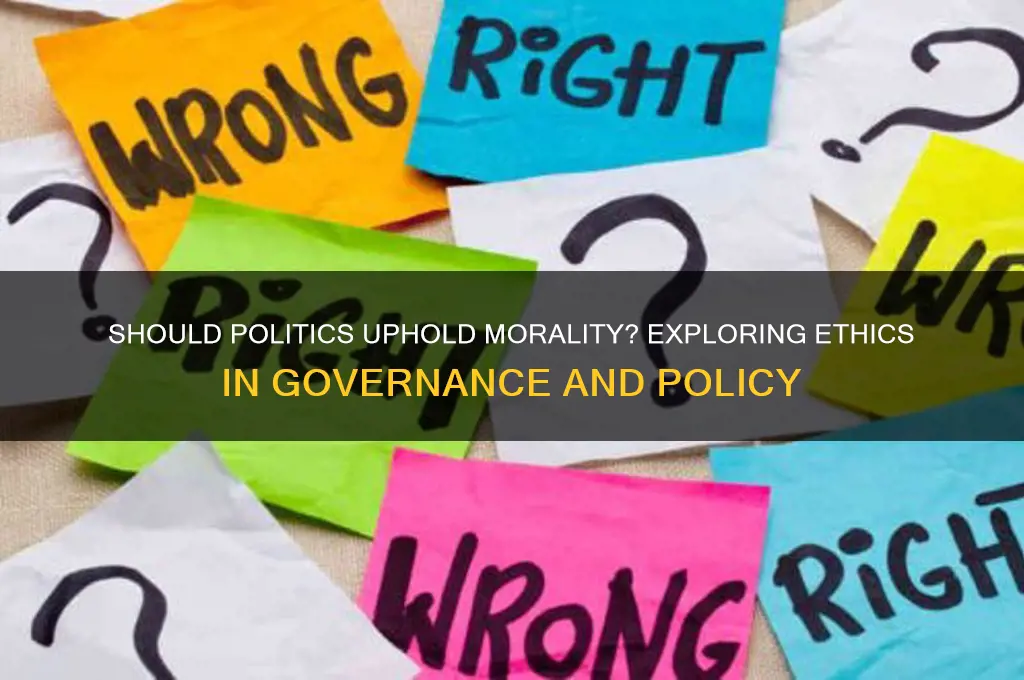 should politics be moral