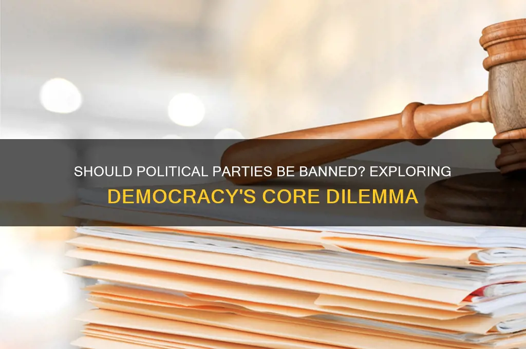 should the political parties be banned