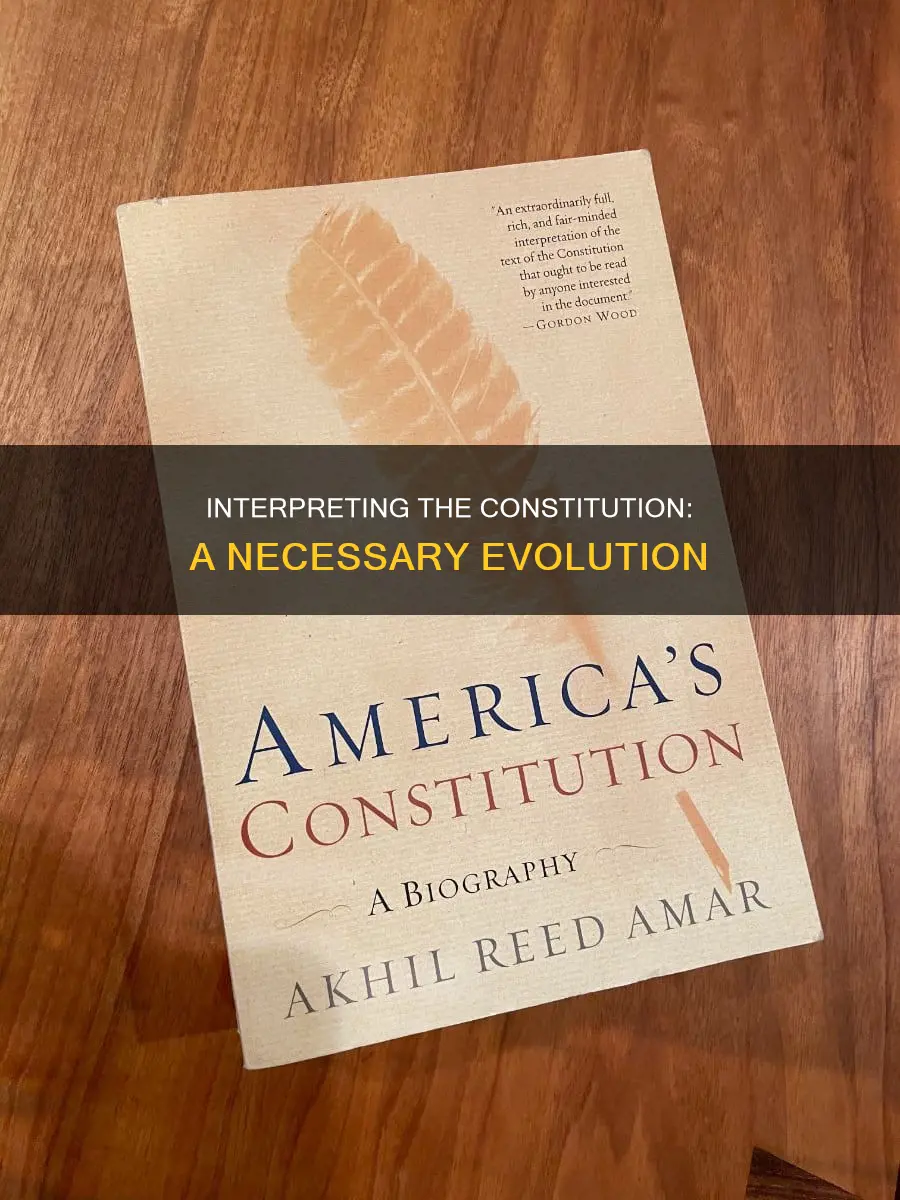 should we be able to interpret the constitution