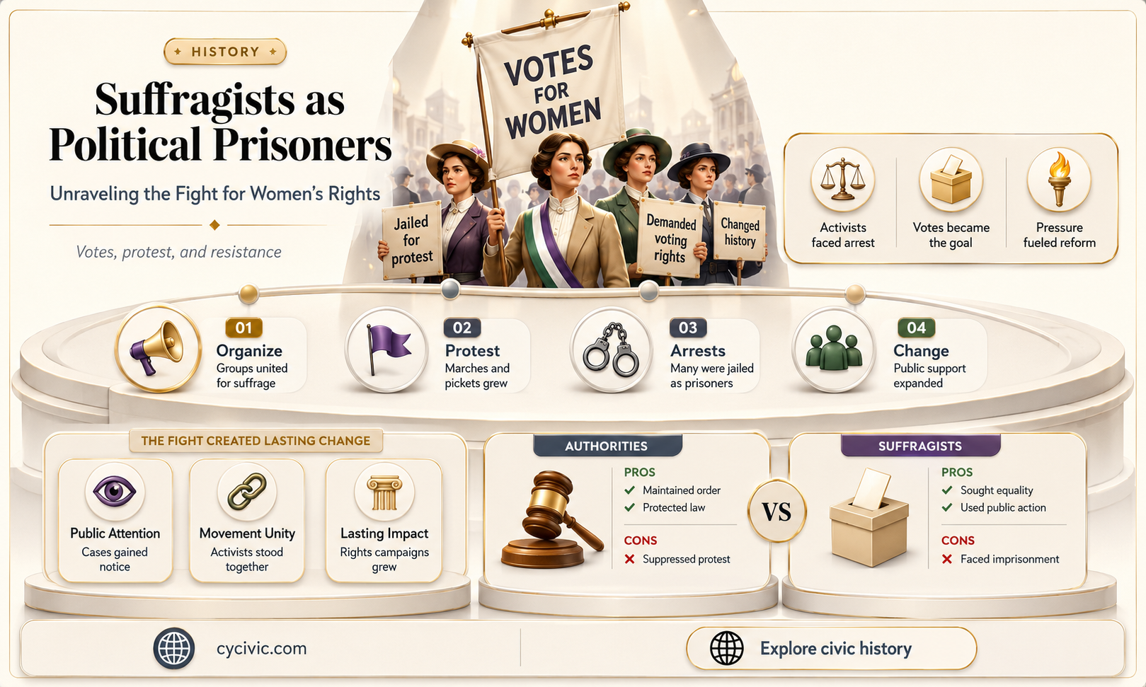 are suffragists political prisoners