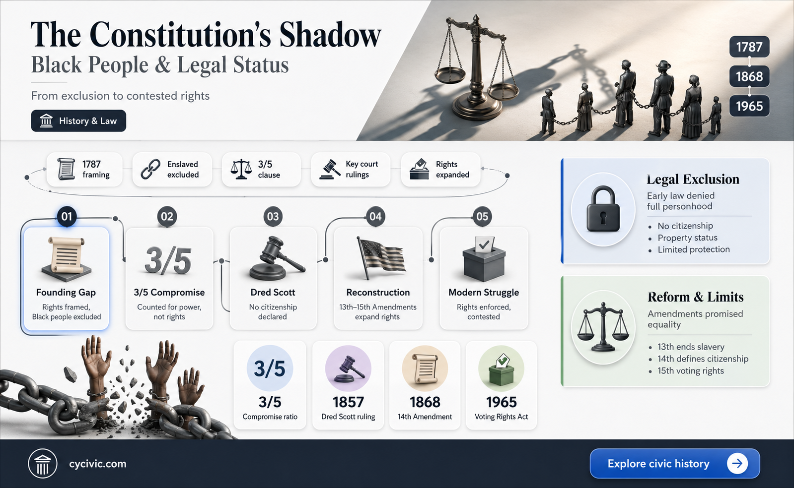are black people still considered 3 5 i the constitution