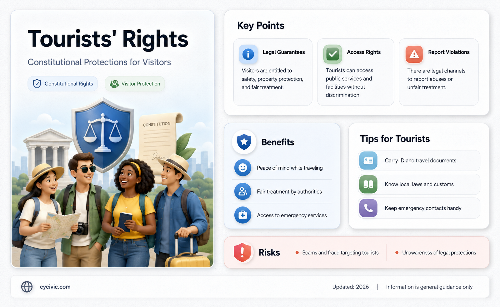 are tourists entitled to protections under the constitution