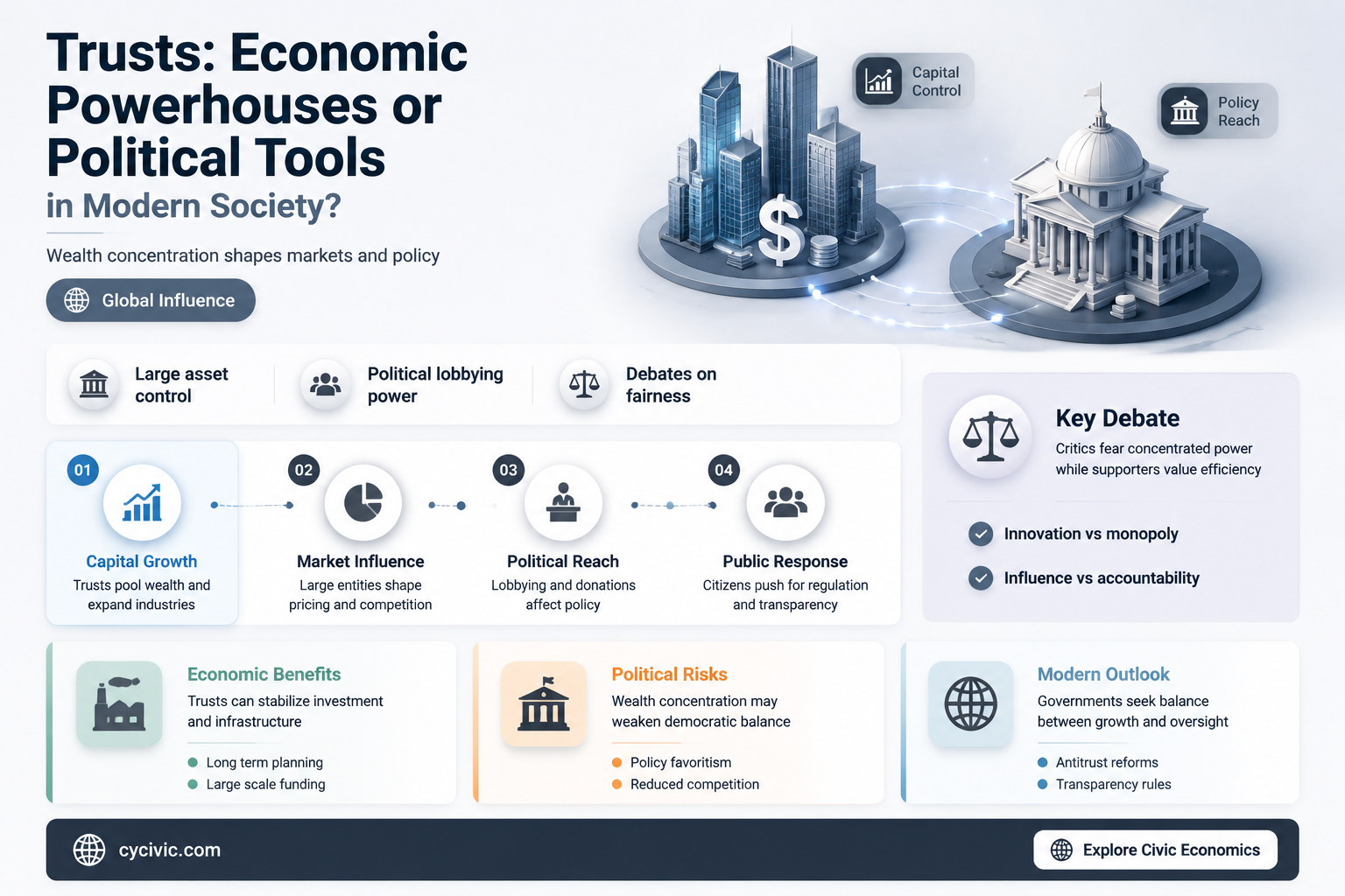are trusts economic or political
