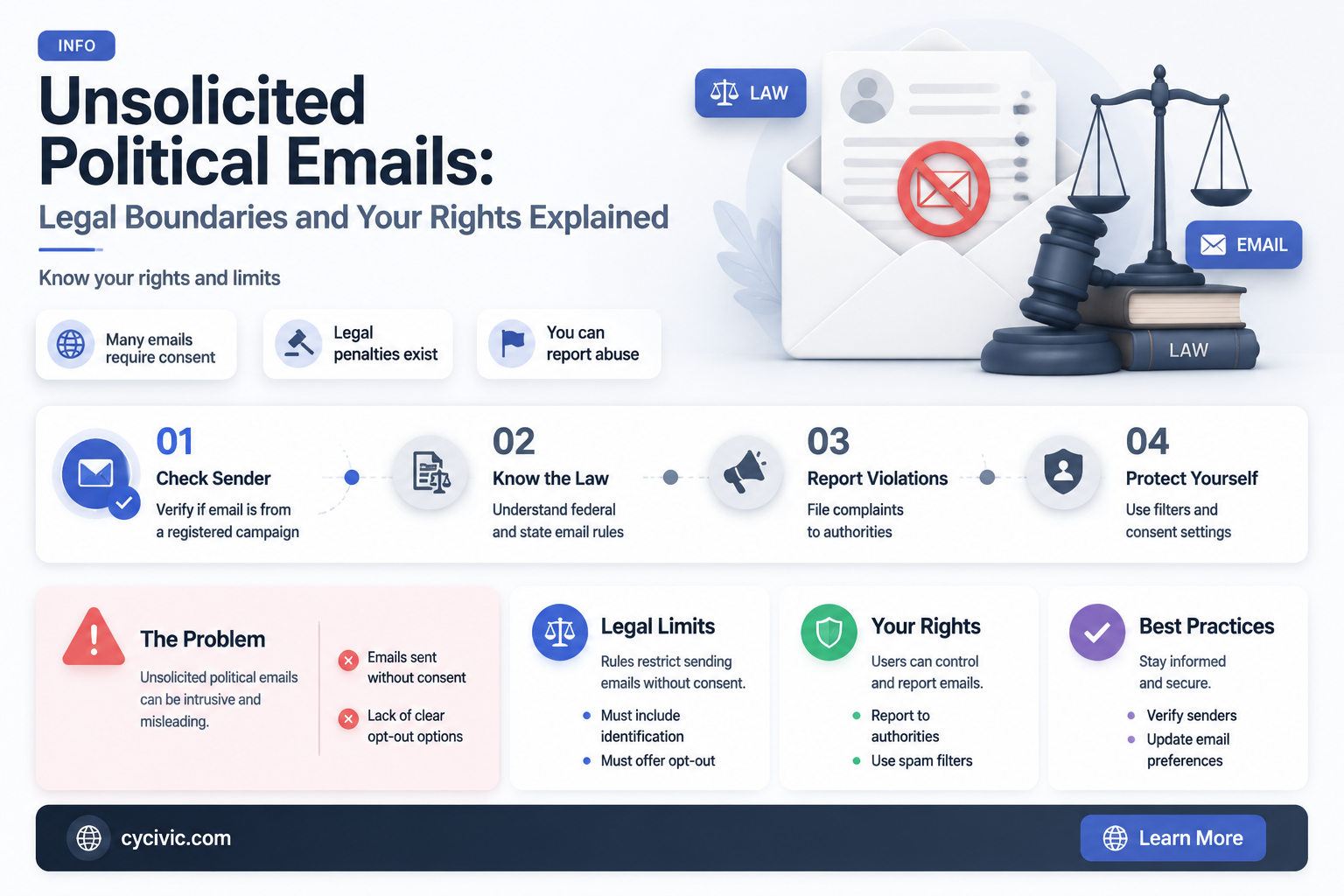 are unsolicited political emails legal