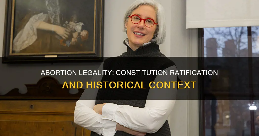 was abortion illegal when the constitution was ratified