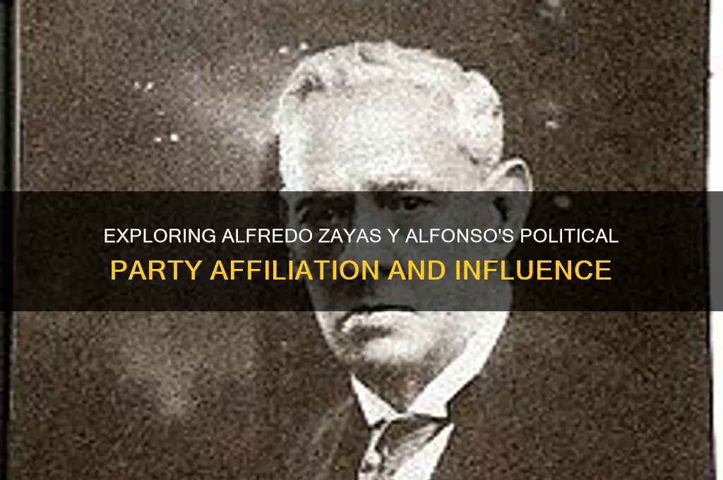was alfredo zayas y alfonso political party
