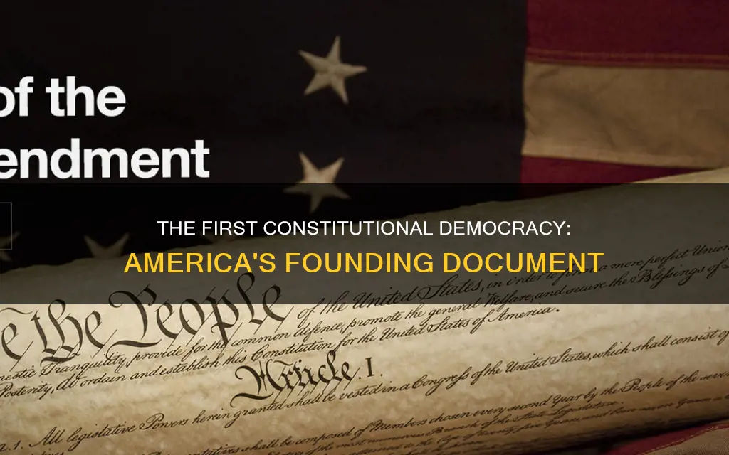 was america the first country to have a constitution