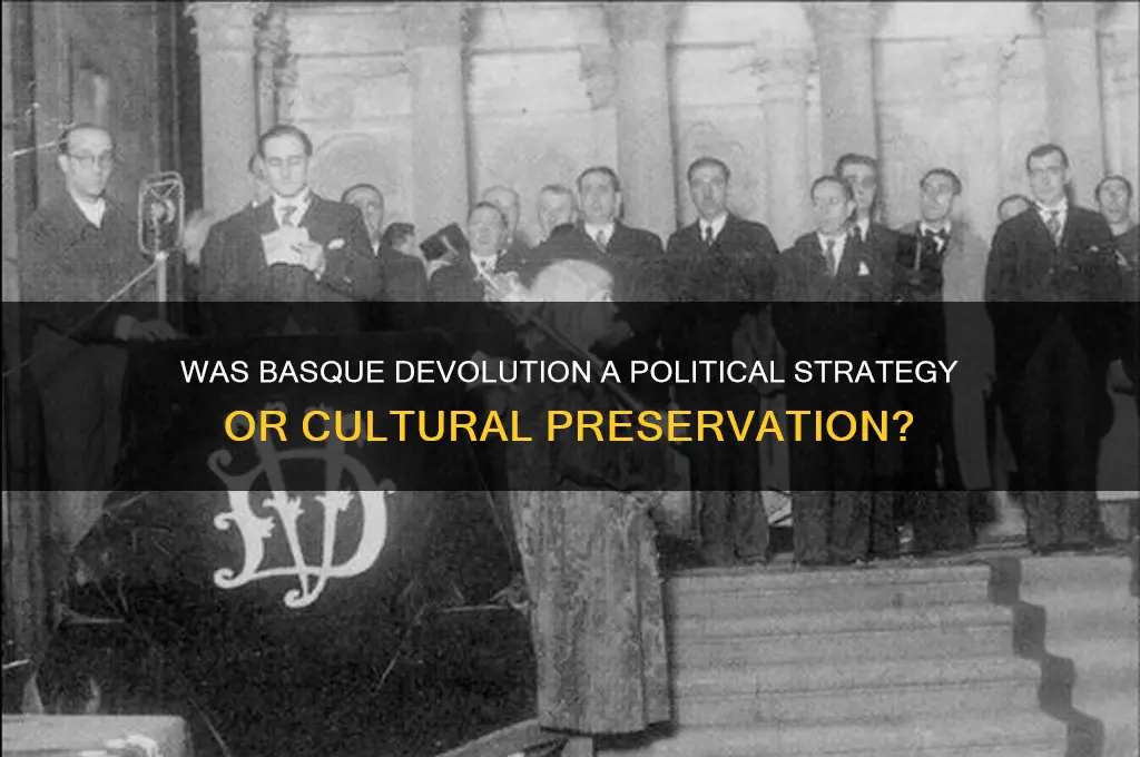 was basques devolution political