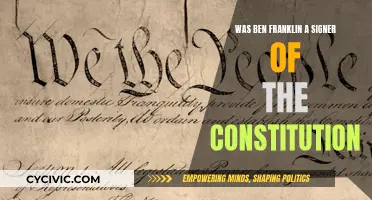 Ben Franklin's Signature on the US Constitution