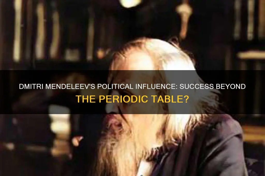 was dmitri mendeleev politically successful