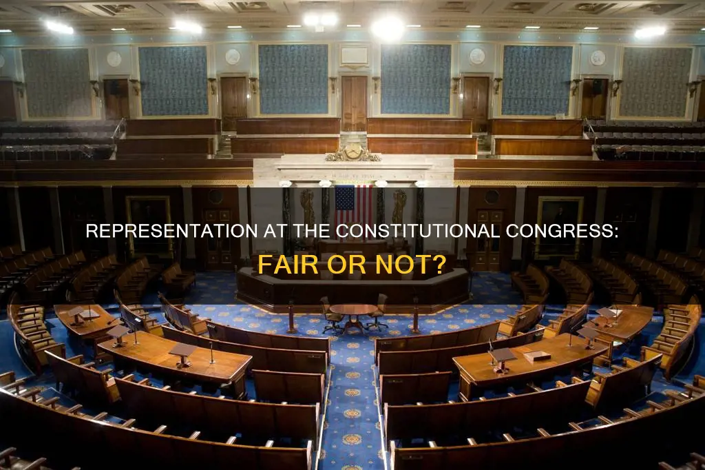 was everyone at the constitutional congress fairly represented