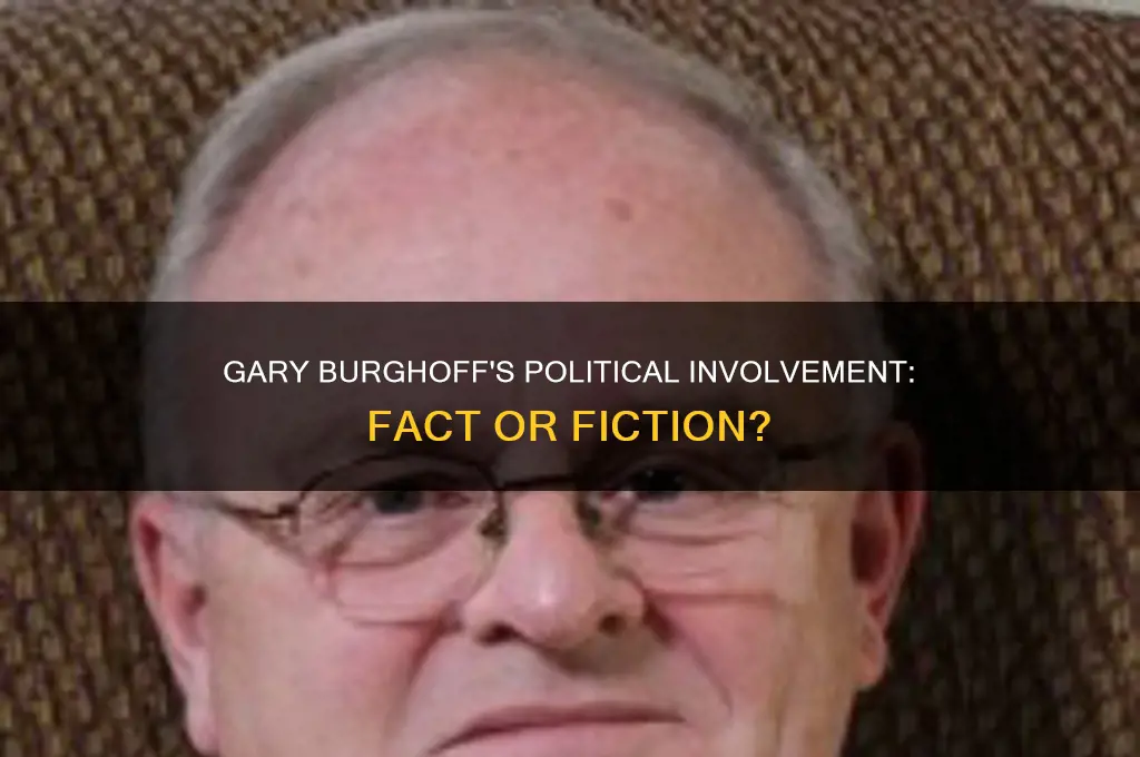 was gary burghoff in politics