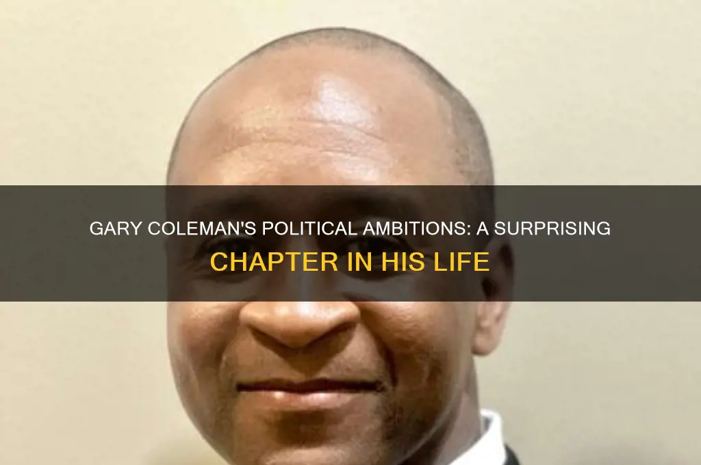 was gary coleman in politics