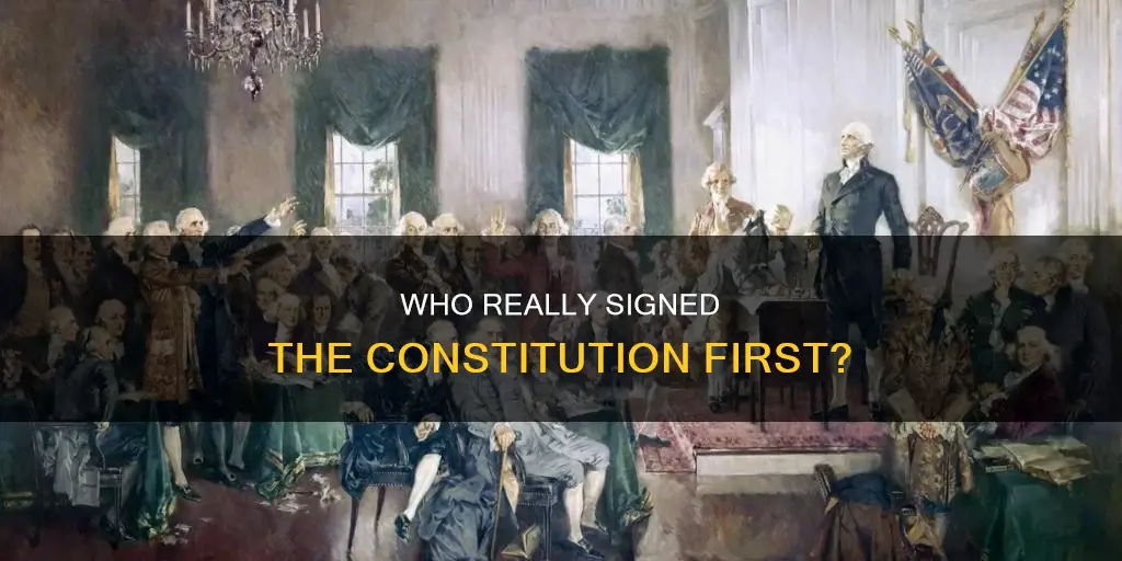was george washington the first person to sign the constitution