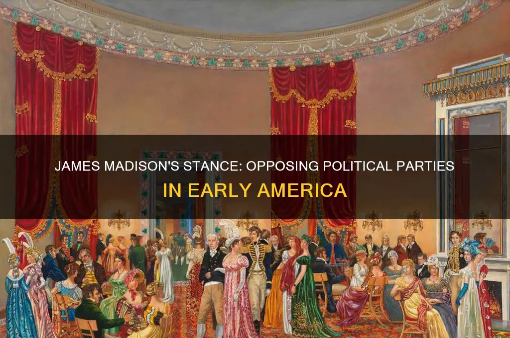 was james madison against political parties