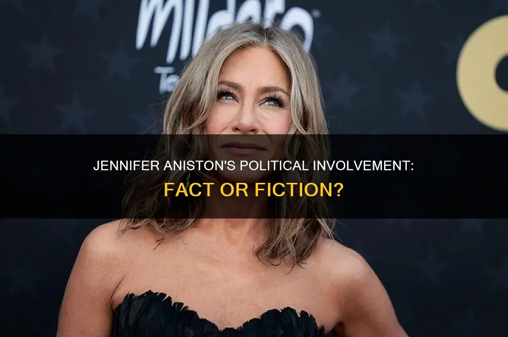 was jennifer aniston in politics