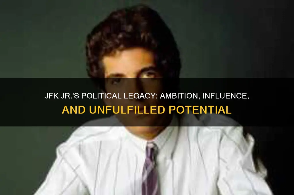 was jfk jr in politics