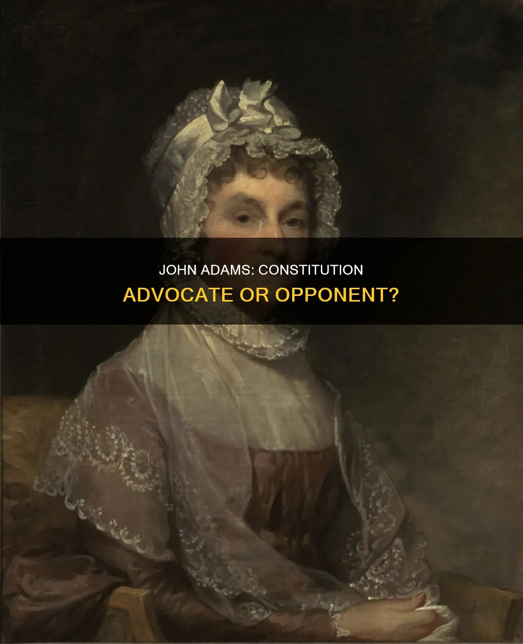 was john adama a supporter of the constitution