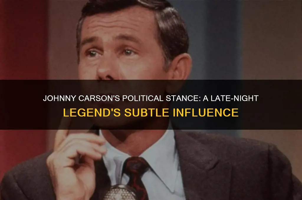 was johnny carson ever political