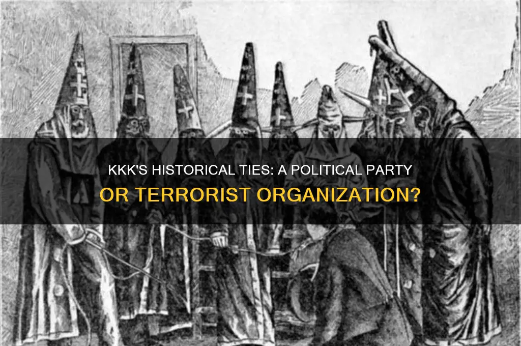 was kkk of old mostly on political party
