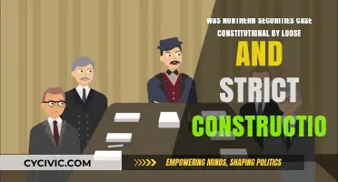 Strict vs Loose: The Northern Securities Case