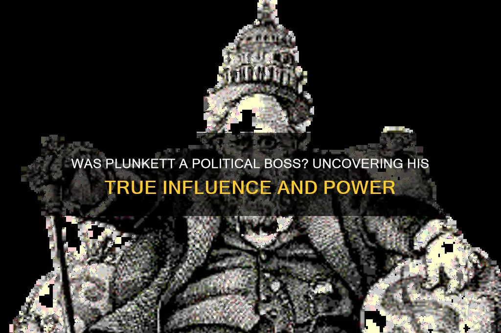 was plunkett a political boss