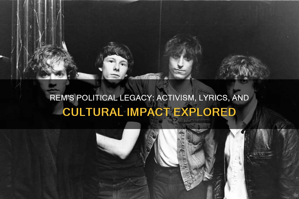 was rem a political band