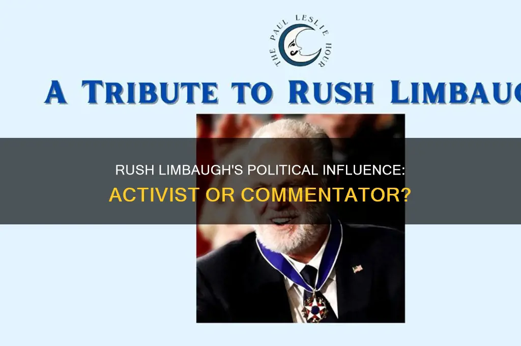 was rush limbaugh in politics