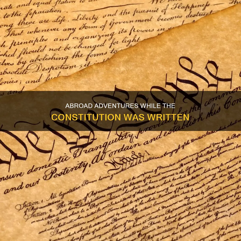 was serving abroad while the constitution was written