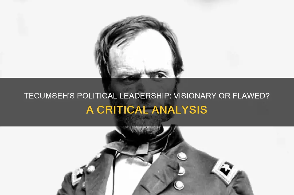 was tecumsehs political leadership good