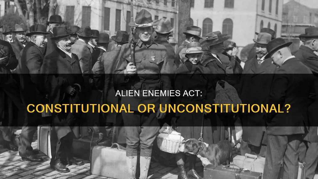 was the alien enemies act of 1789 constitutional
