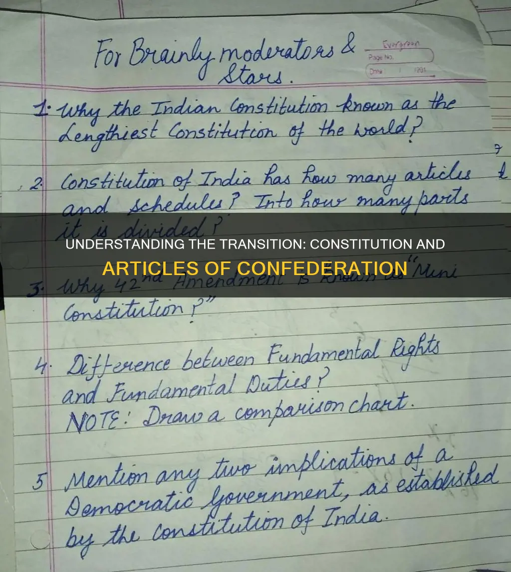 was the constitution in effect during the aritcles