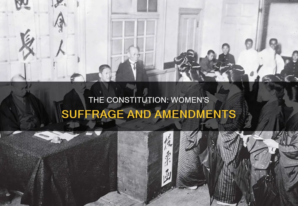 was the constitution modified to allow women to vote