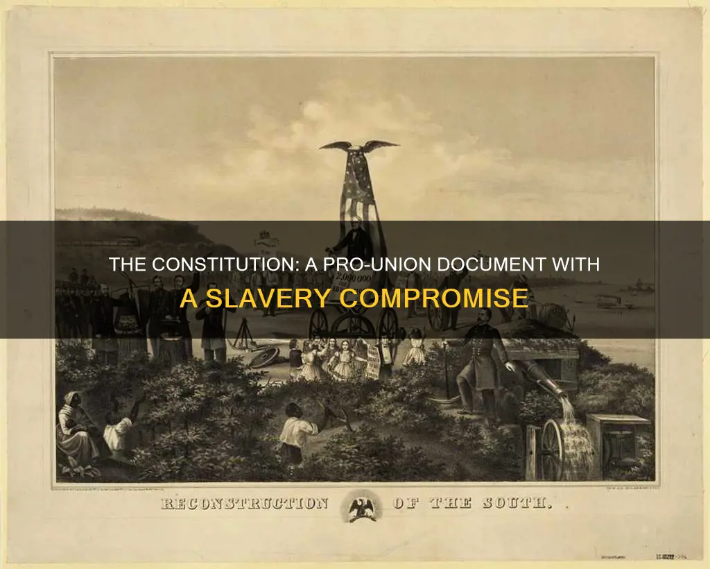 was the constitution pro slavery or pro union