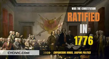 The Constitution: Ratified in 1776?