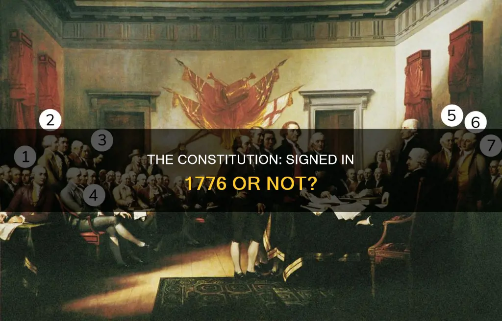 was the constitution signed in 1776