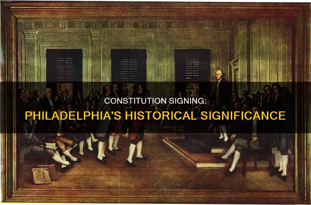 was the constitution signed in philadelphia