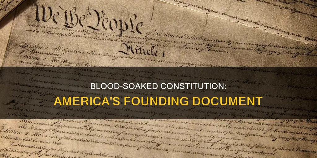 was the constitution written in blood