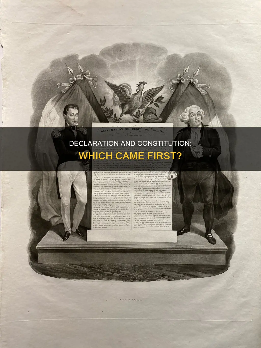 was the declaration of independence before the constitution