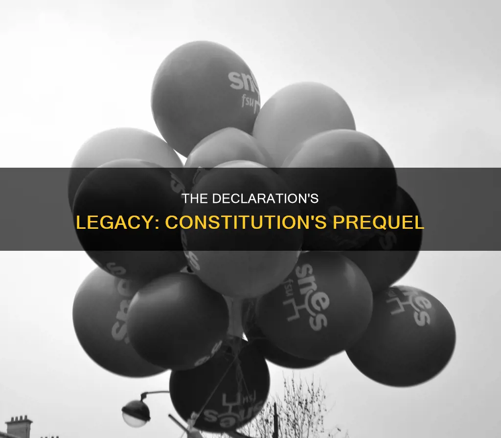 was the declaration the prequel to the constitution