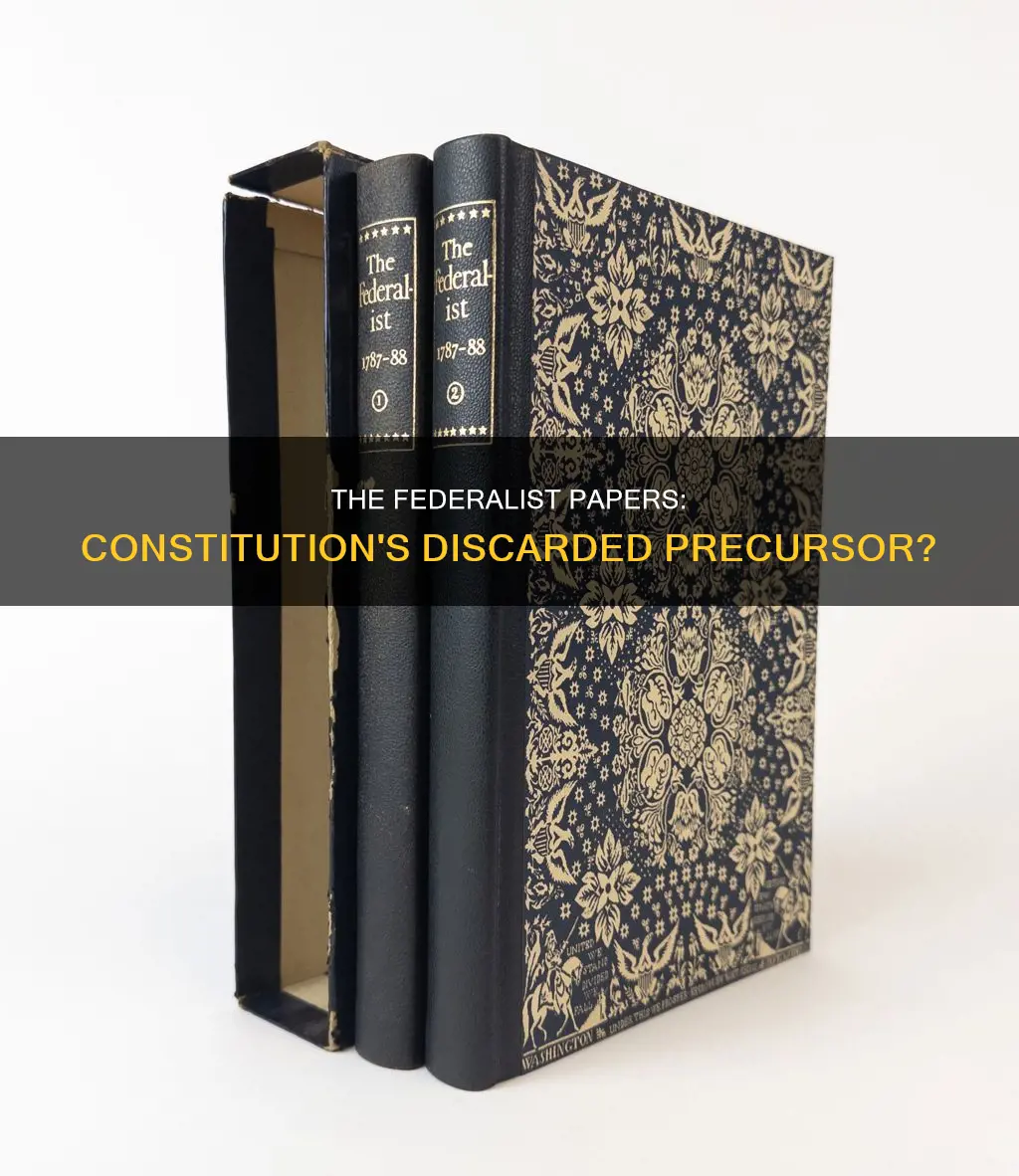 was the federalist document discarded over the constitution