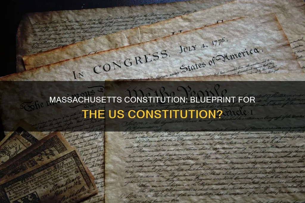 was the massachusetts constitution the model for the us constitution