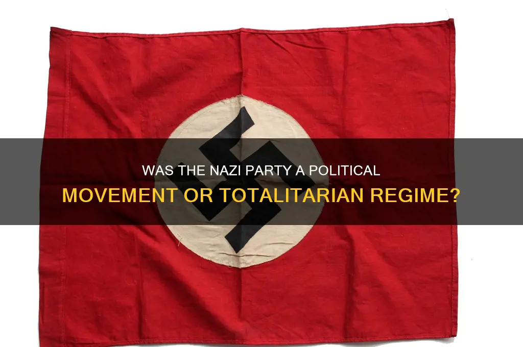 was the nazi party political in nature