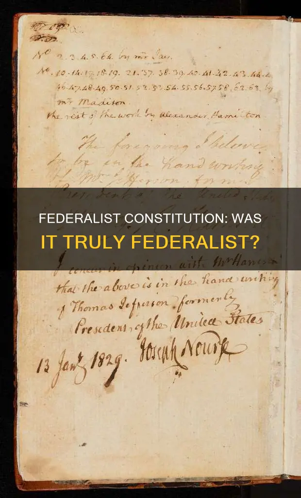 was the new constitution federalist