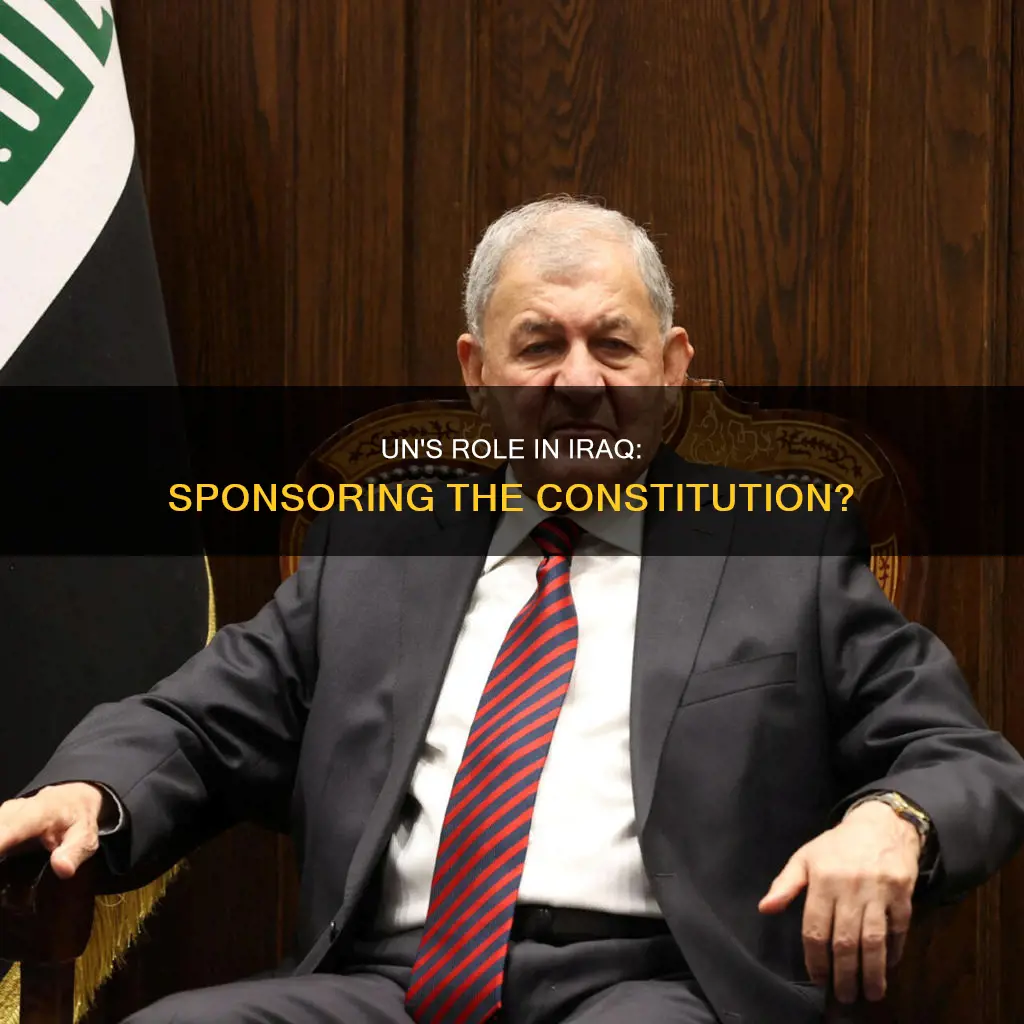 was the un sponsoring the constitution of iraq